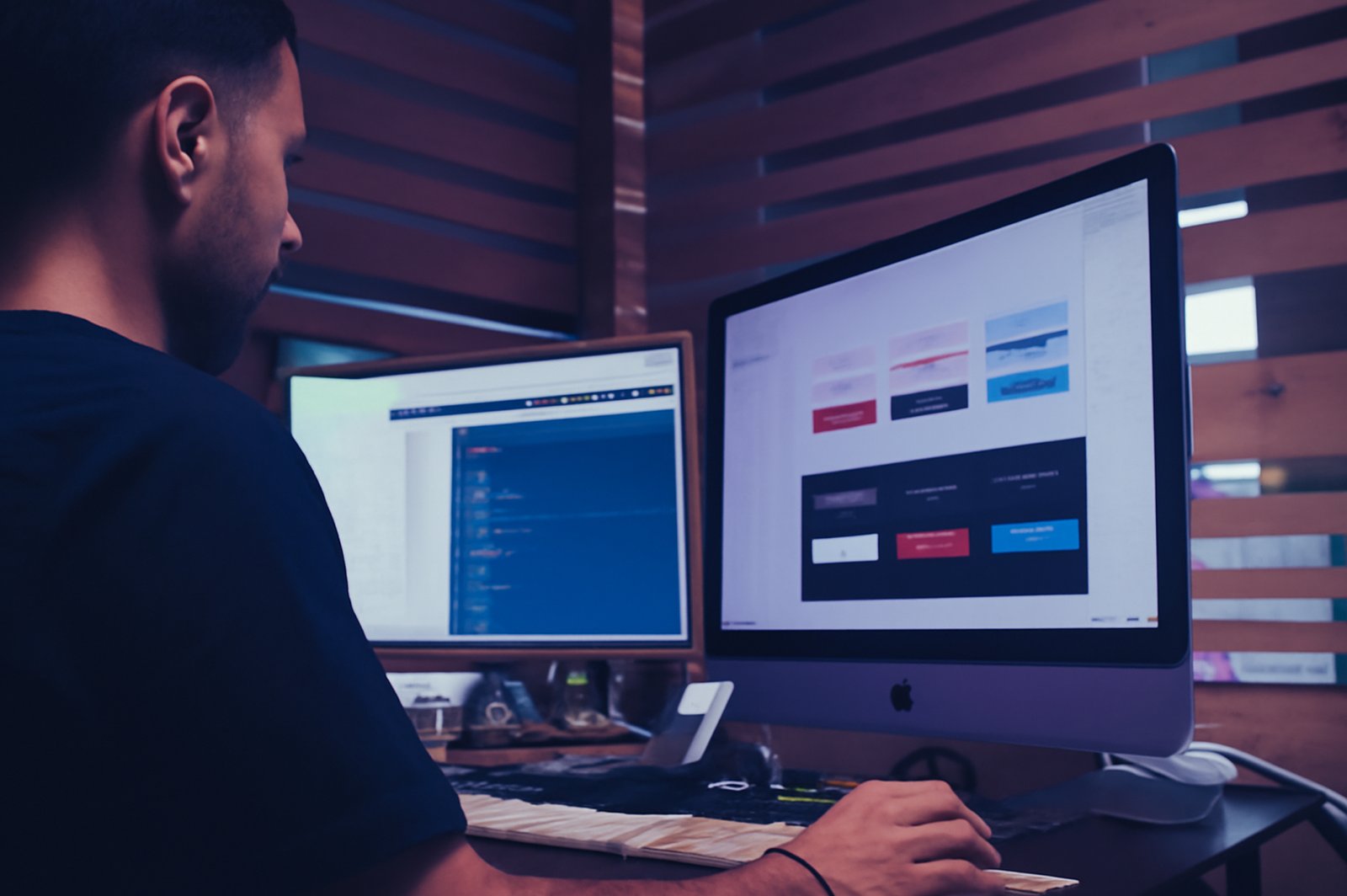 Imagem de um web design